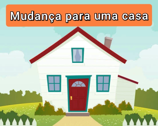 Mudana residencial que vai para uma casa